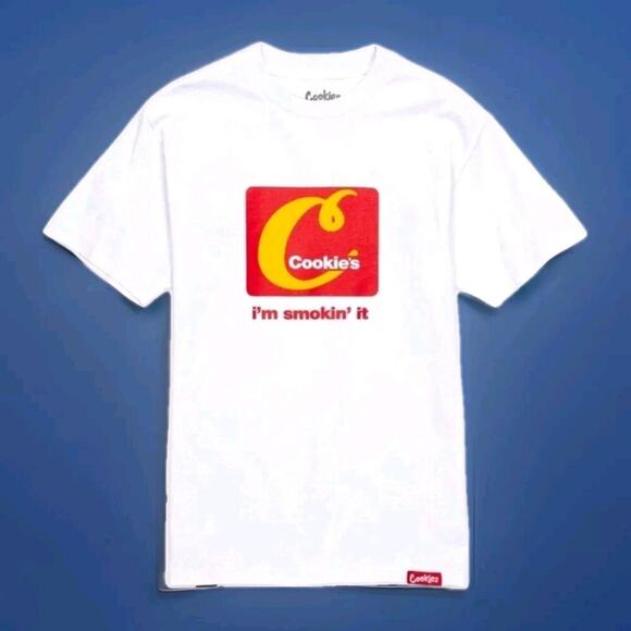 New Cookies Clothing Smoking It T Shirt White Size XL McDonald Spoof 420 Funny - Picture 1 of 9